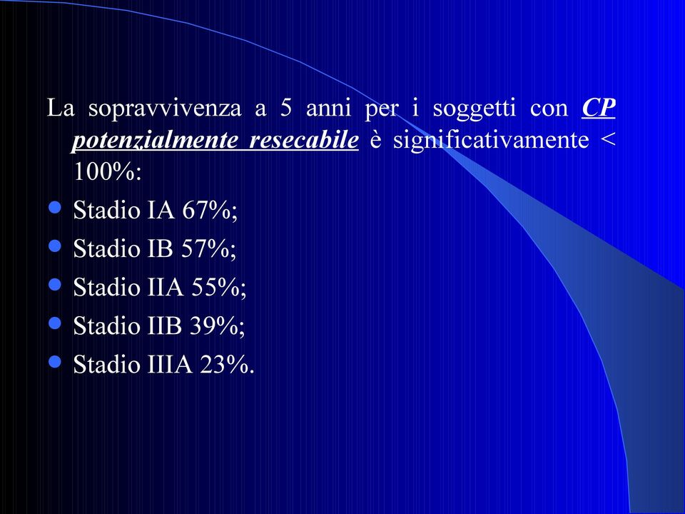 significativamente < 100%: Stadio IA 67%;