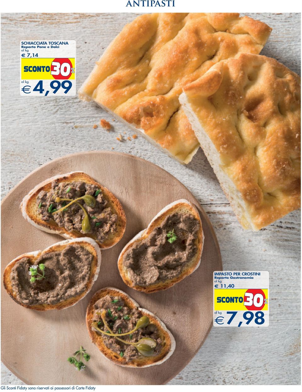 CROSTINI e 11,40 e7,98 Gli Sconti Fìdaty