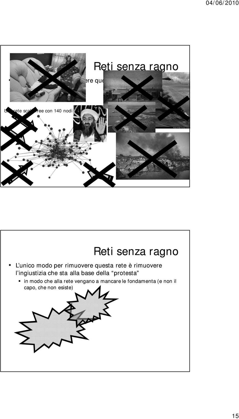 rimuovere questa rete è rimuovere l ingiustizia che sta alla base della