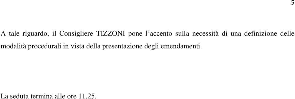 modalità procedurali in vista della presentazione