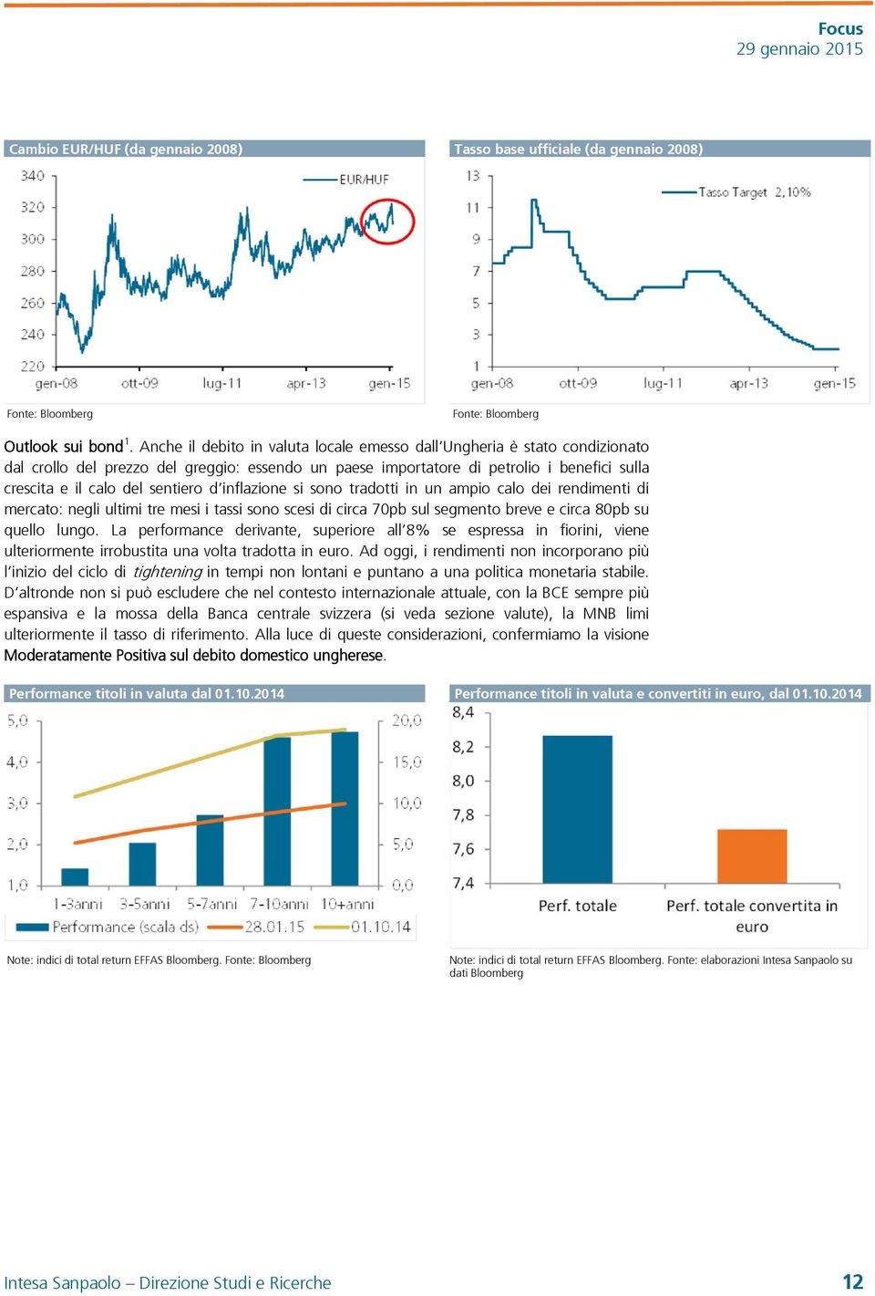 d inflazione si sono tradotti in un ampio calo dei rendimenti di mercato: negli ultimi tre mesi i tassi sono scesi di circa 70pb sul segmento breve e circa 80pb su quello lungo.