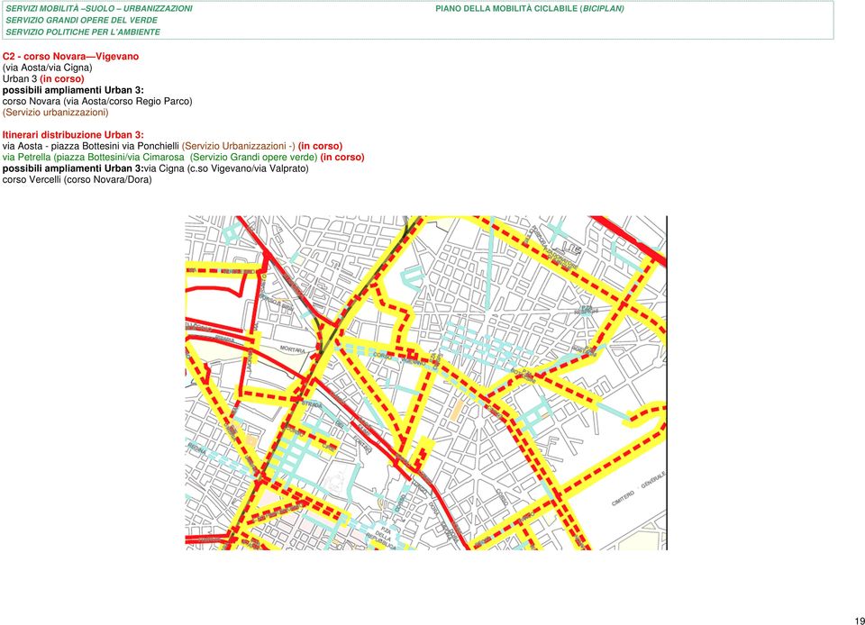 Ponchielli (Servizio Urbanizzazioni -) (in corso) via Petrella (piazza Bottesini/via Cimarosa (Servizio Grandi opere