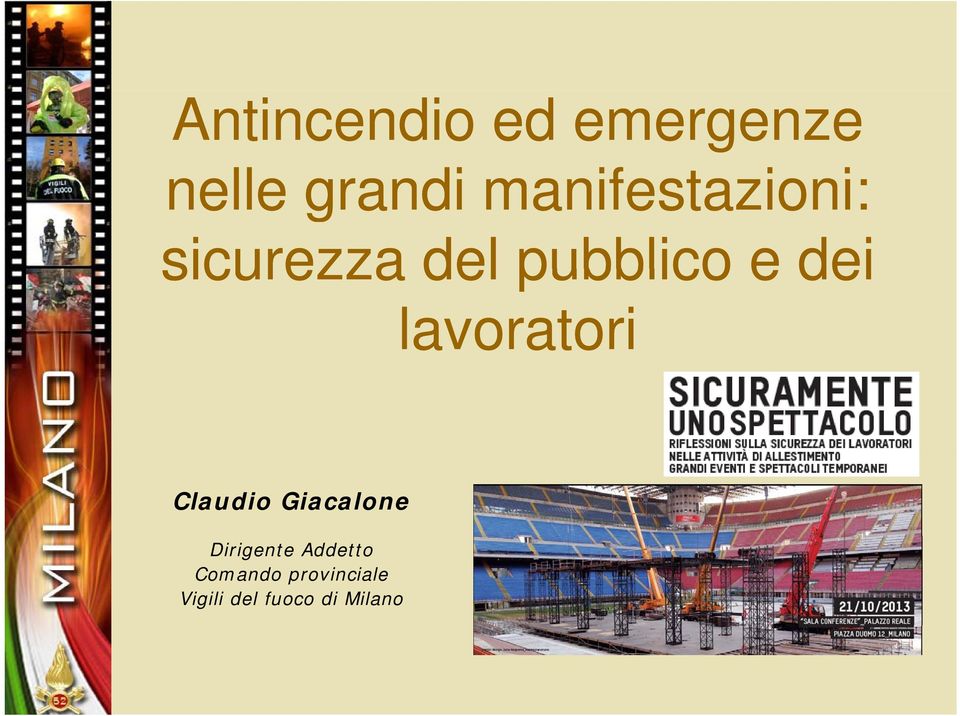 dei lavoratori Claudio Giacalone Dirigente