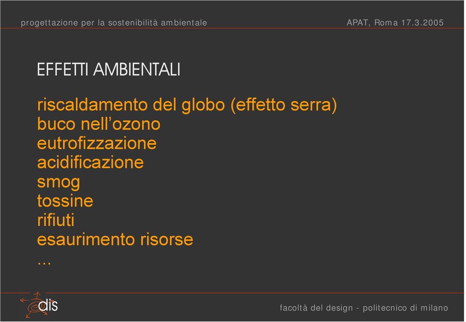 eutrofizzazione acidificazione smog