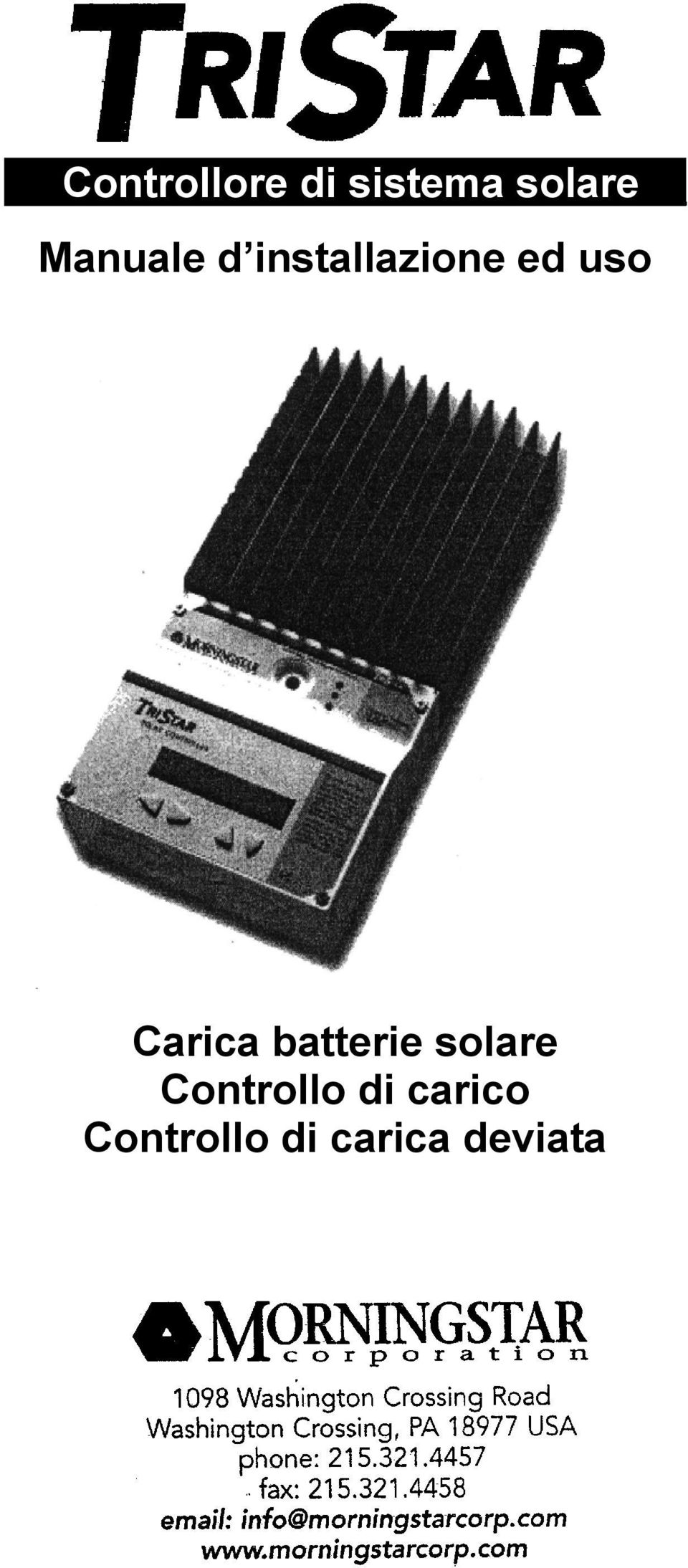 Carica batterie solare Controllo