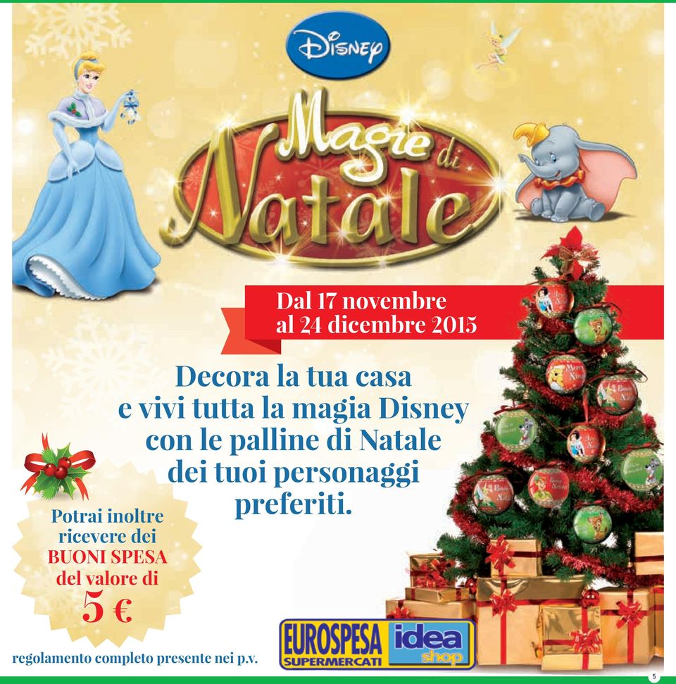 vivi tutta la magia Disney con le palline di Natale dei