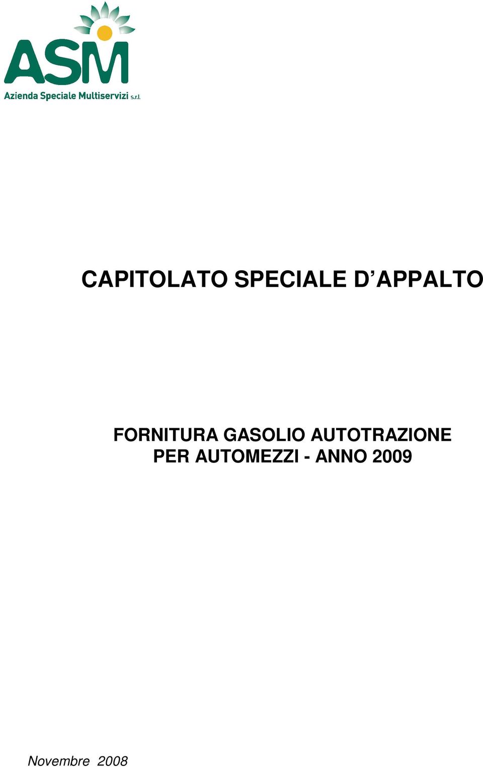 GASOLIO AUTOTRAZIONE PER