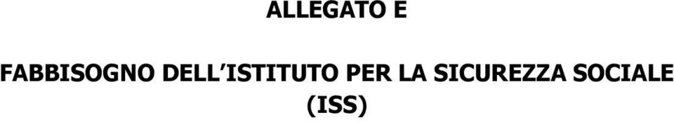 ISTITUTO PER LA