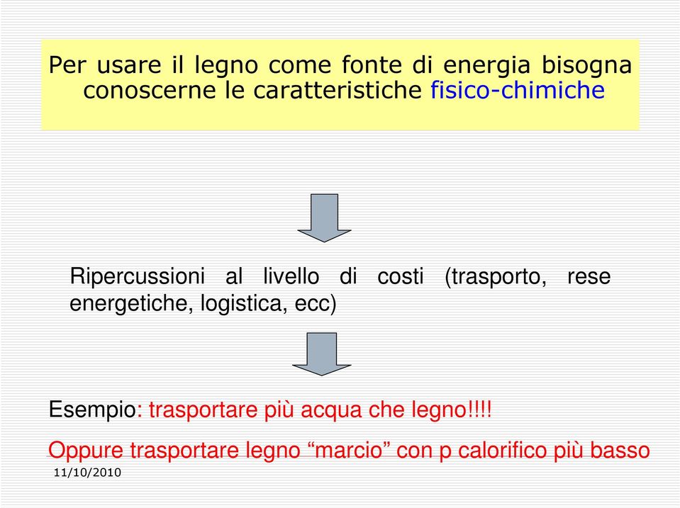 (trasporto, rese energetiche, logistica, ecc) Esempio: trasportare più