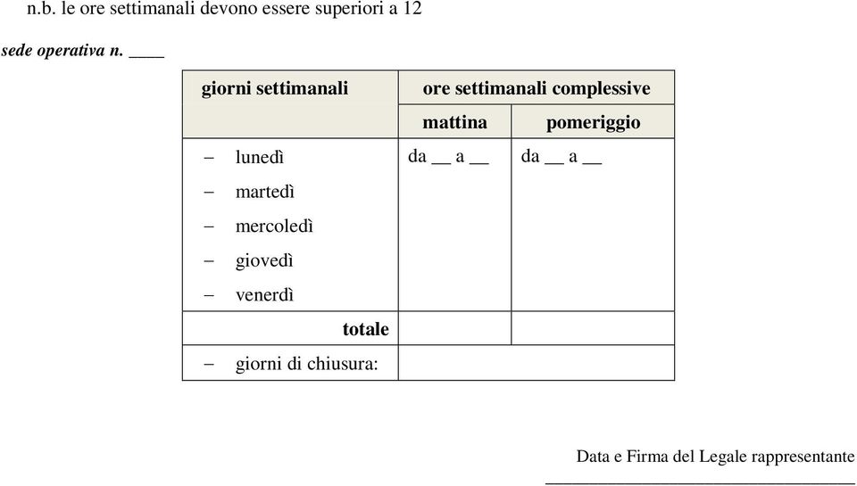 giorni settimanali lunedì martedì mercoledì giovedì venerdì