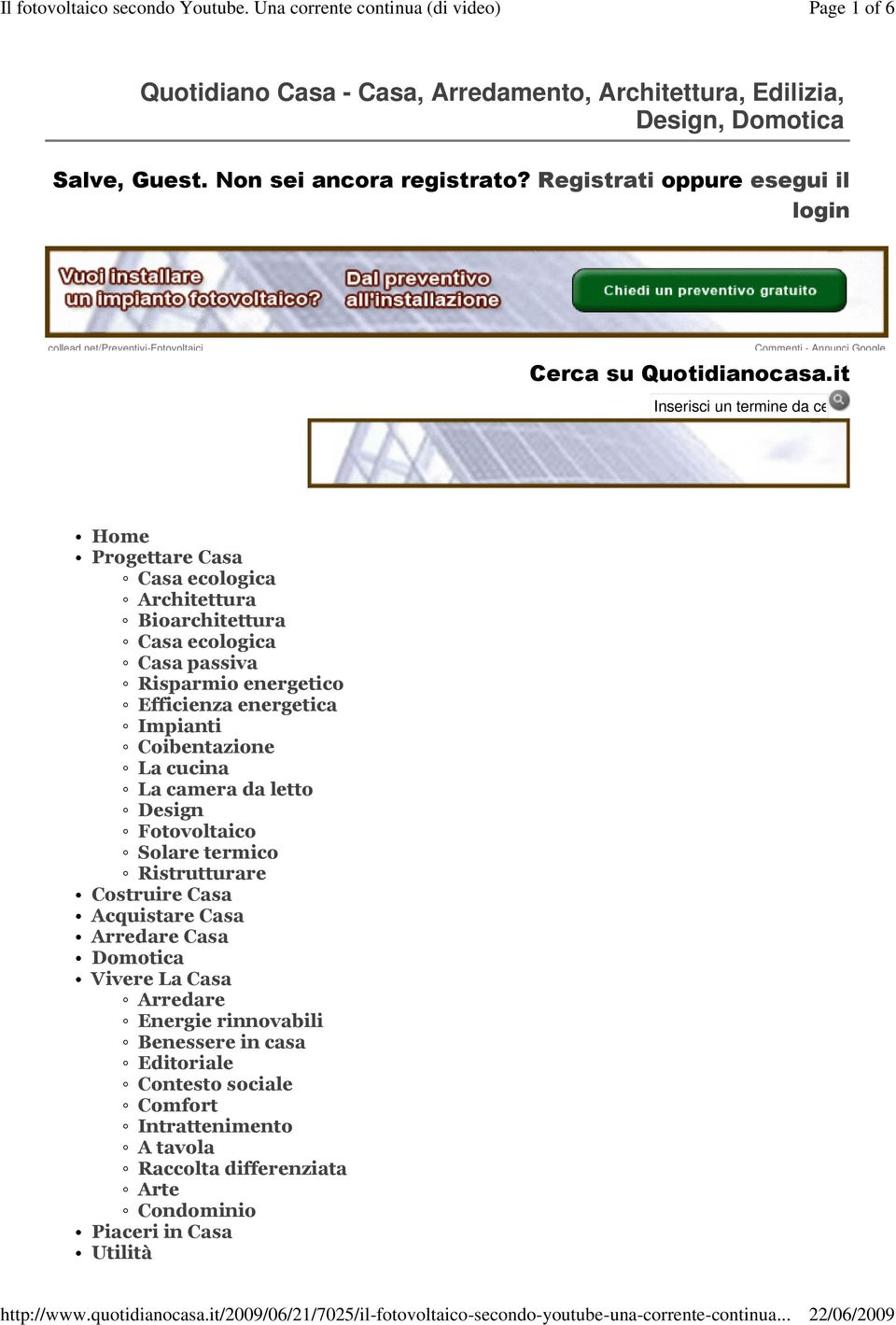 net/preventivi-fotovoltaici Commenti - Annunci Google Cerca su Quotidianocasa.