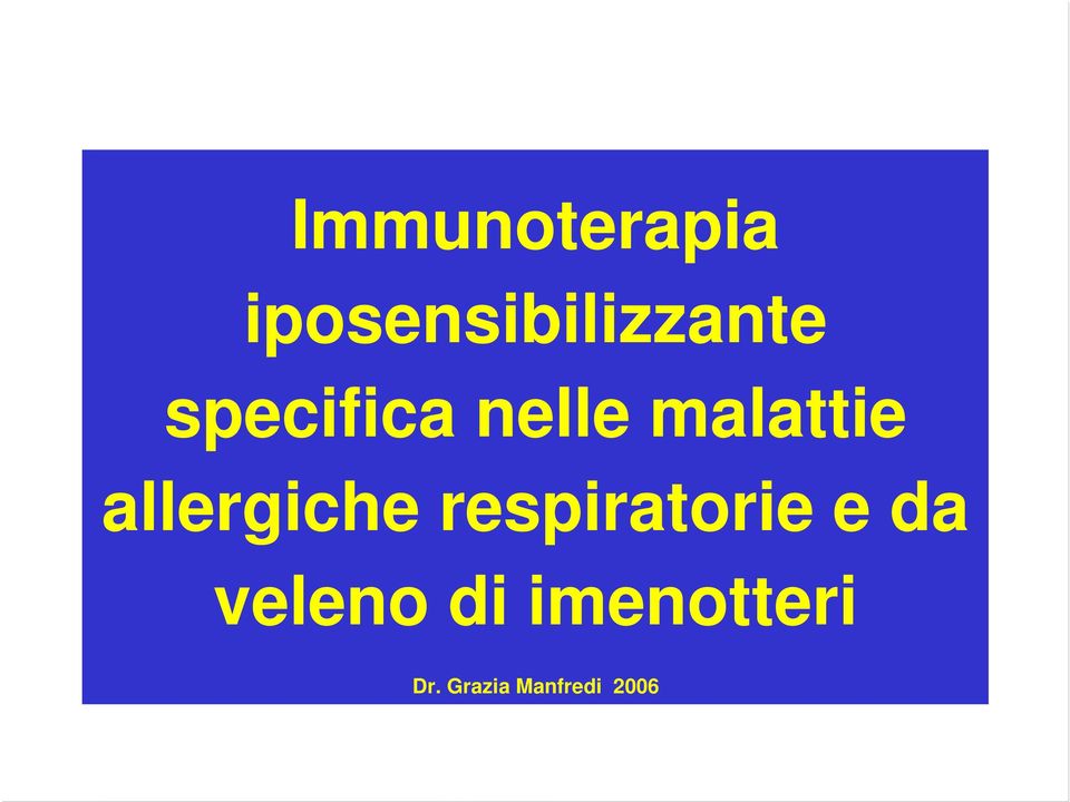 allergiche respiratorie e da