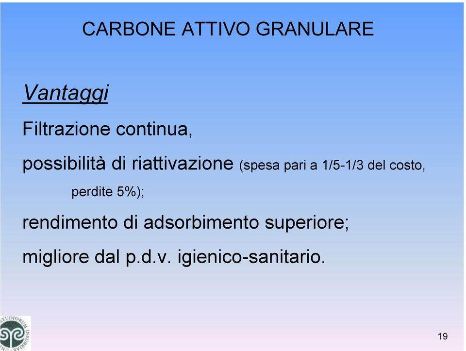 1/5-1/3 del costo, perdite 5%); rendimento di