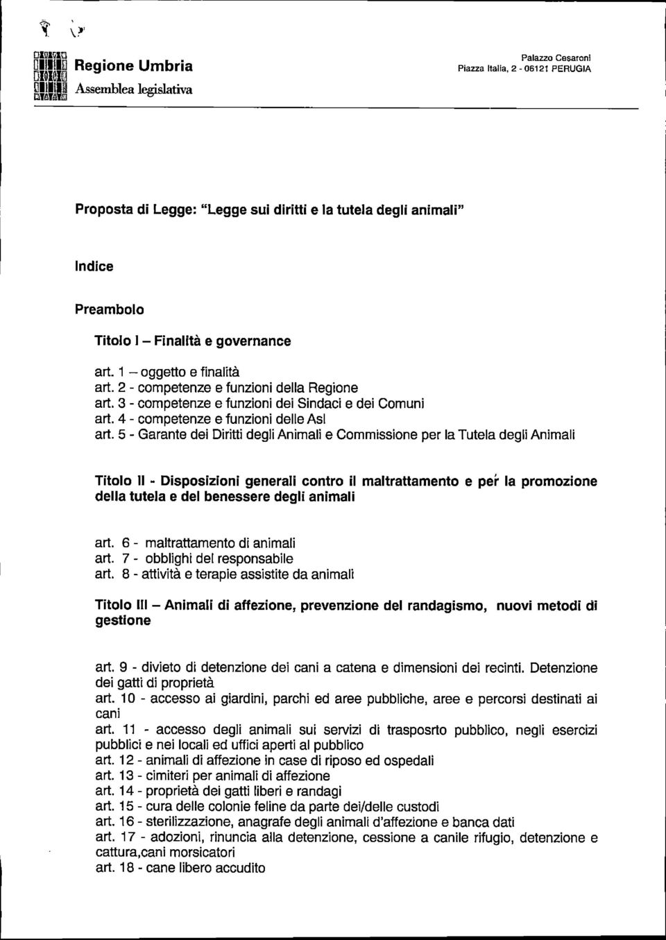 4 - competenze e funzioni delle Asl art.