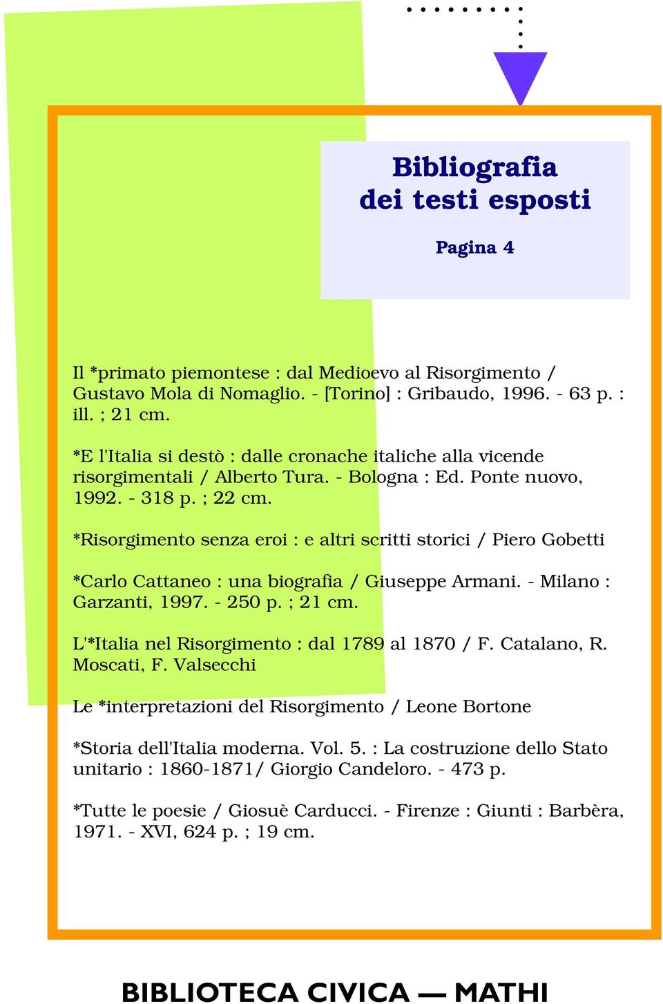 *Risorgimento senza eroi : e altri scritti storici / Piero Gobetti *Carlo Cattaneo : una biografia / Giuseppe Armani. - Milano : Garzanti, 1997. - 250 p. ; 21 cm.