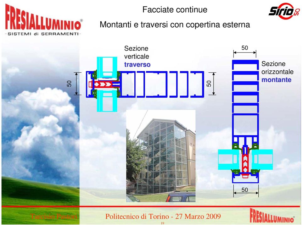 50 Sezione verticale traverso 50