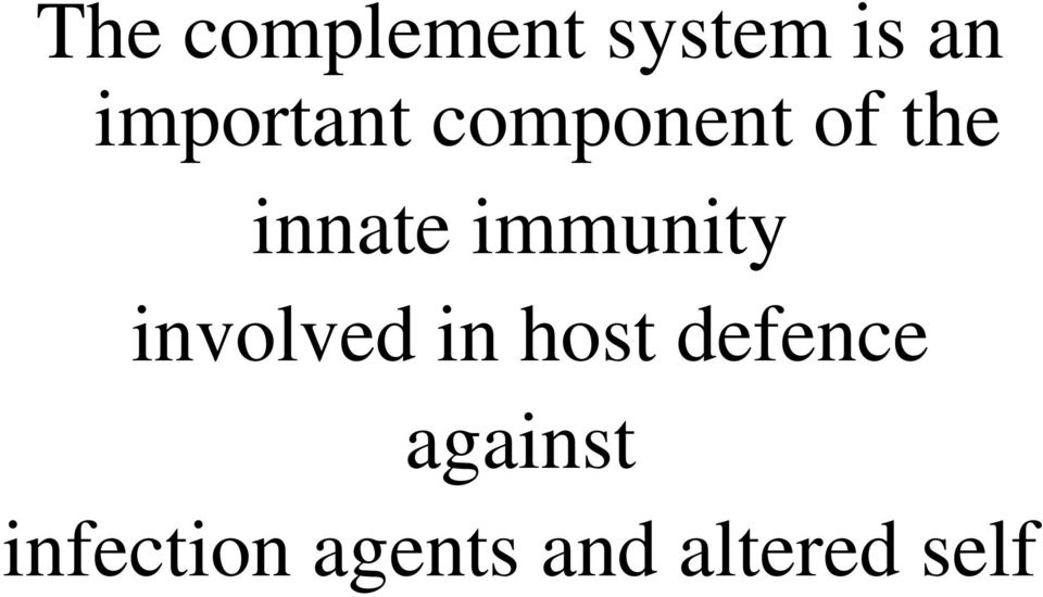 immunity involved in host defence