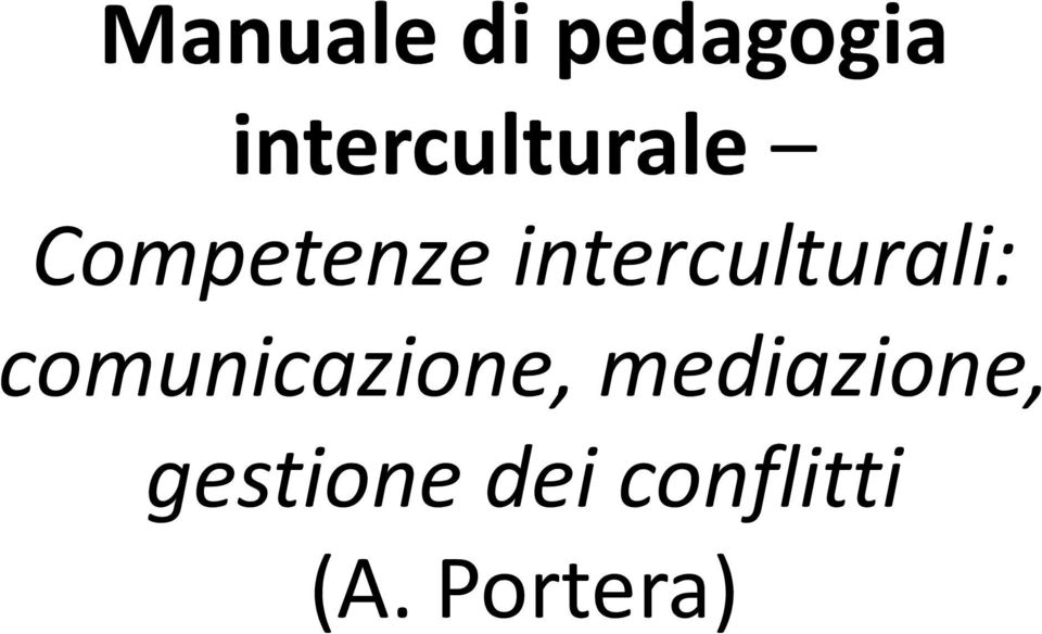 interculturali: comunicazione,