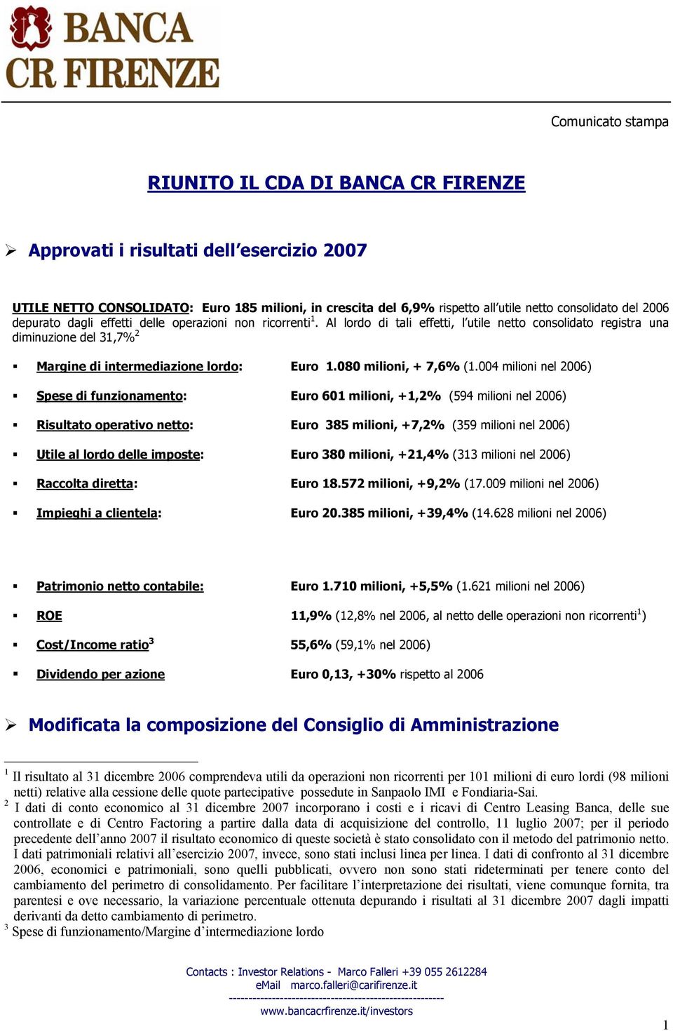 080 milioni, + 7,6% (1.