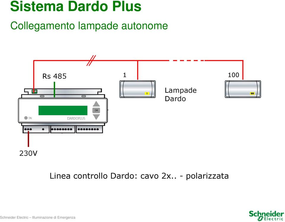 Lampade Dardo 1 100 230V Linea