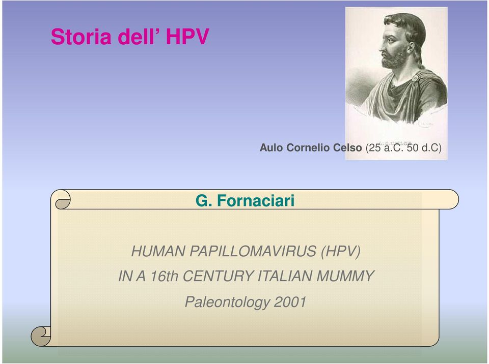 Fornaciari HUMAN PAPILLOMAVIRUS