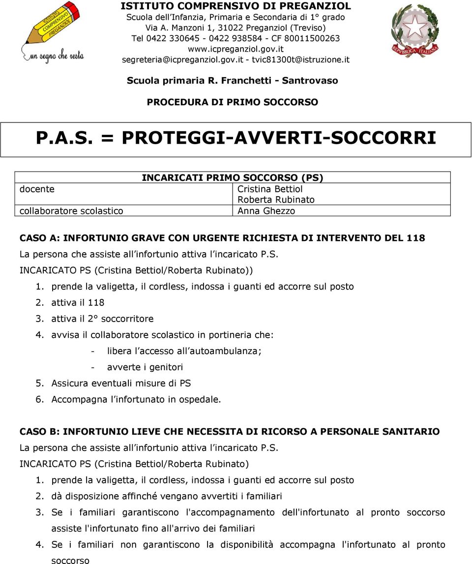 uola primaria R. Franchetti - Sa