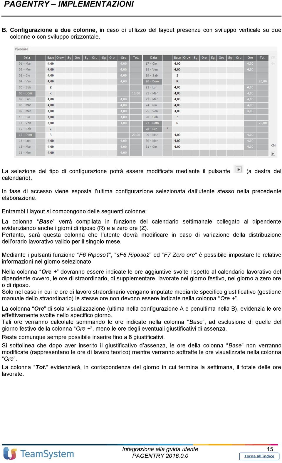 (a destra del In fase di accesso viene esposta l ultima configurazione selezionata dall utente stesso nella precedente elaborazione.