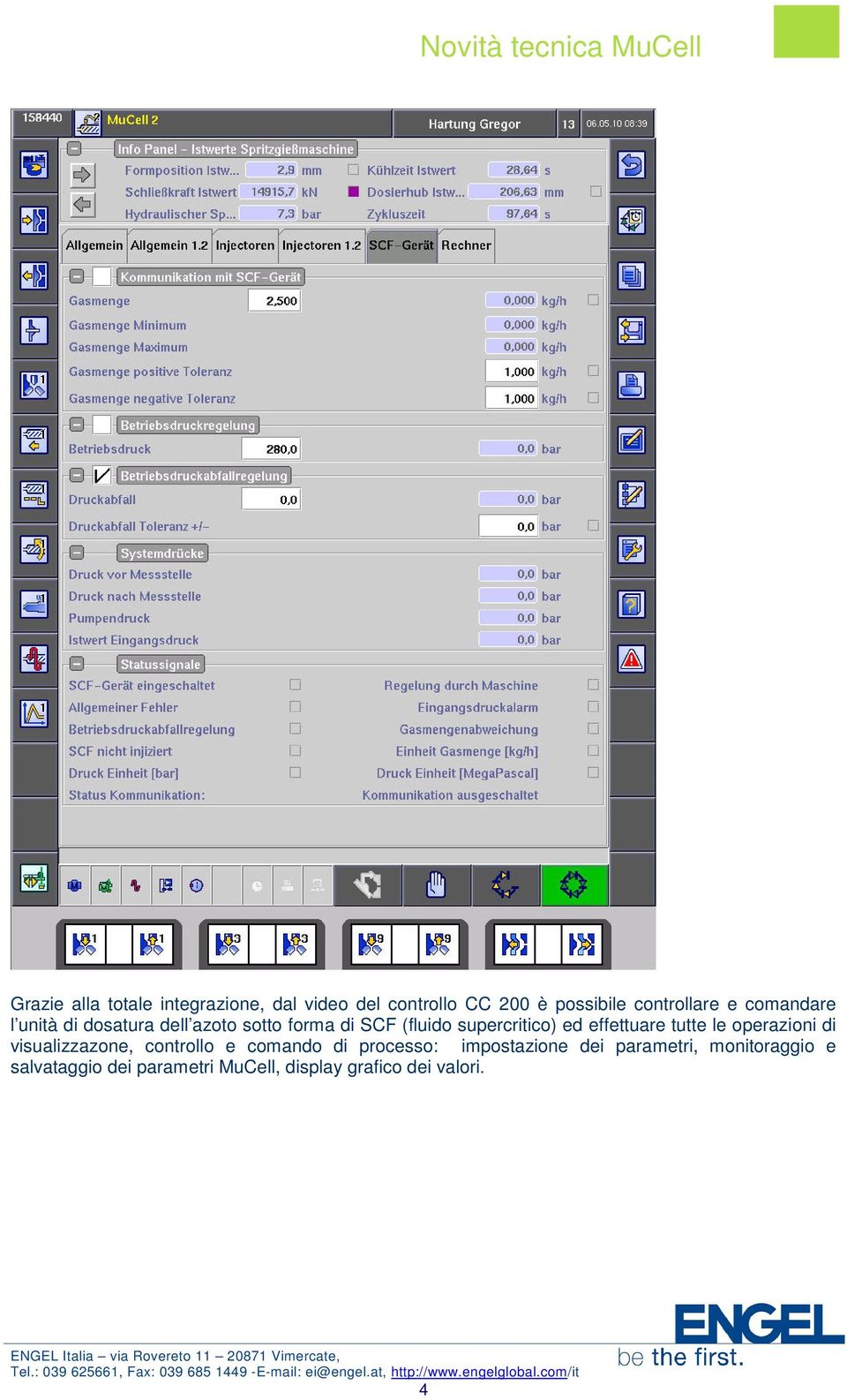 effettuare tutte le operazioni di visualizzazone, controllo e comando di processo: