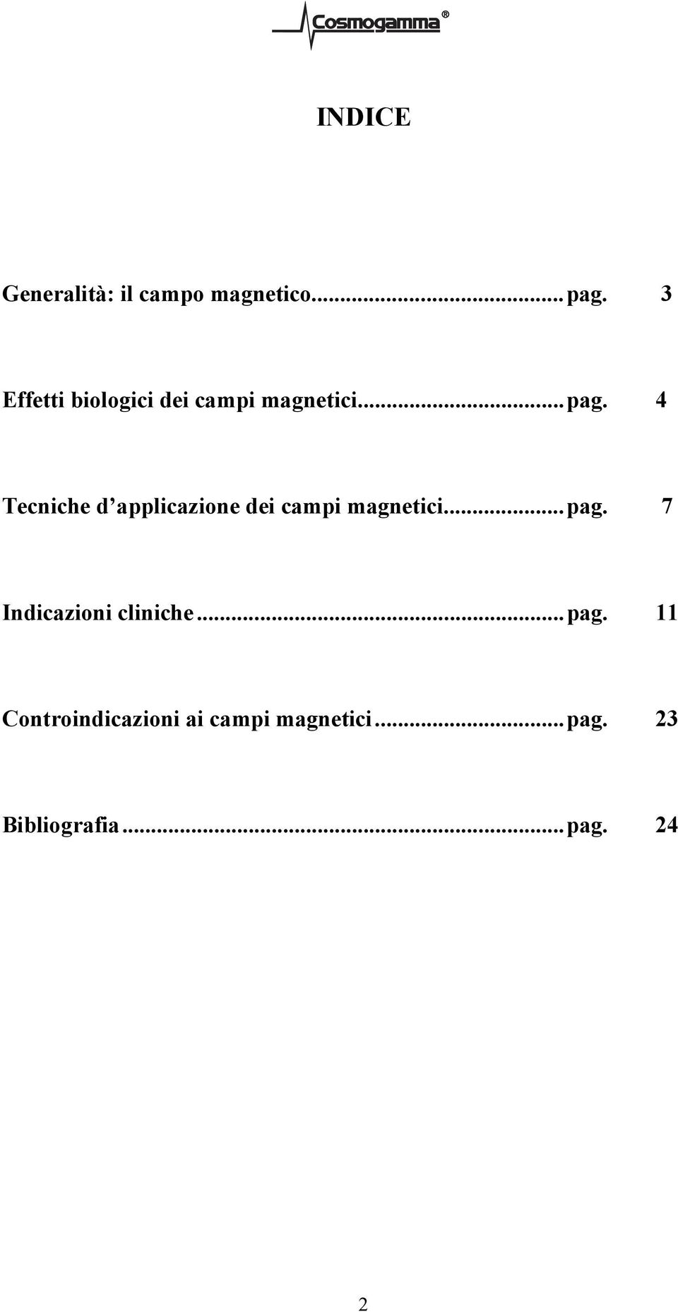 4 Tecniche d applicazione dei campi magnetici...pag.