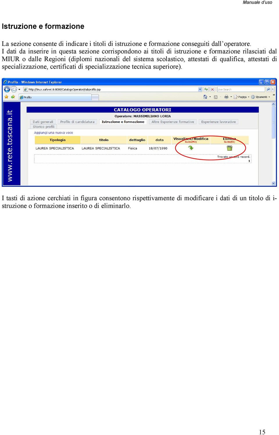 nazionali del sistema scolastico, attestati di qualifica, attestati di specializzazione, certificati di specializzazione tecnica