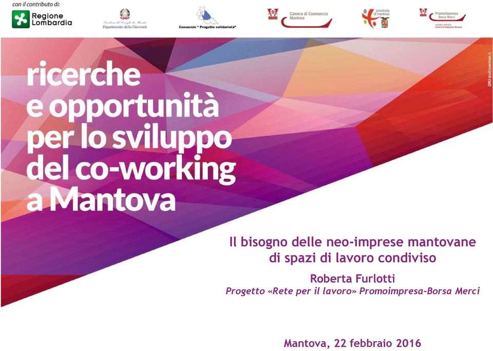 Furlotti Progetto «Rete per il lavoro»