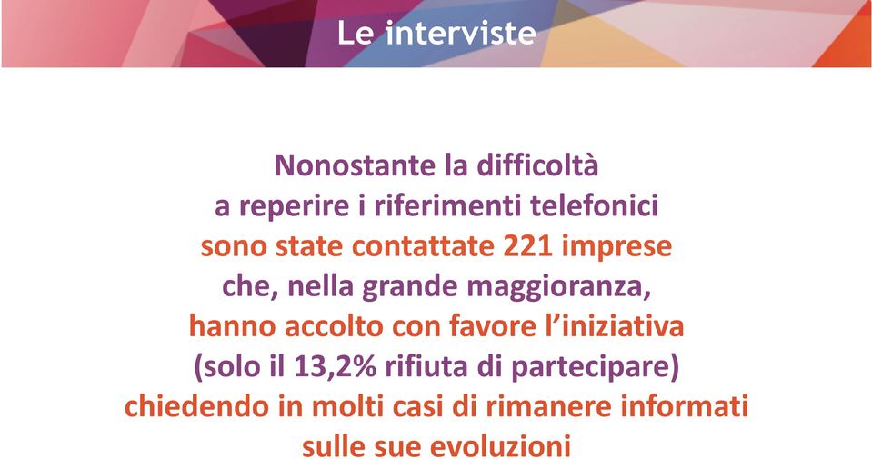 maggioranza, hanno accolto con favore l iniziativa (solo il 13,2%