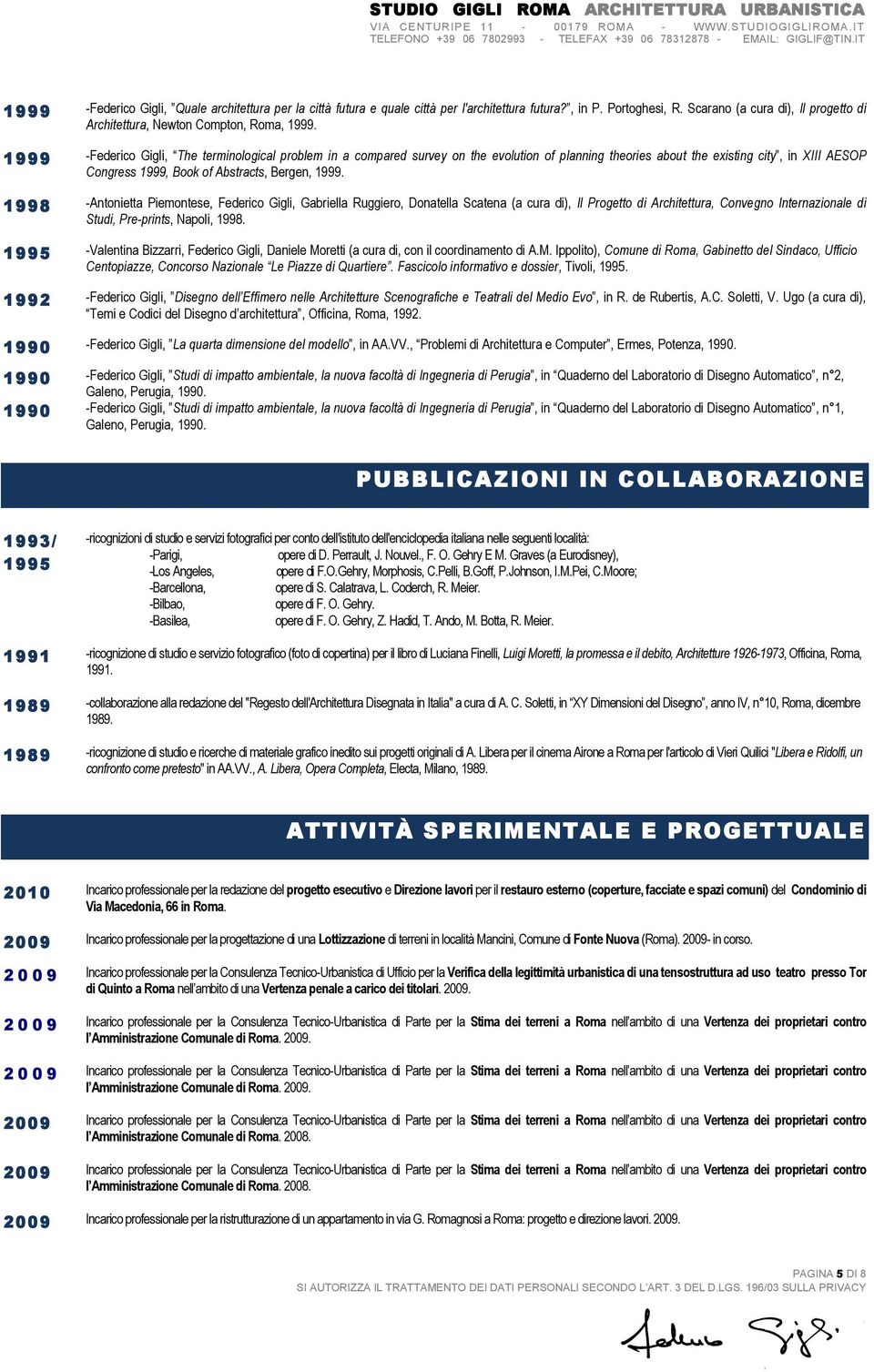 1998 -Antoniett Piemontese, Federico Gigli, Gbriell Ruggiero, Dontell Scten ( cur di), Il Progetto di Architettur, Convegno Internzionle di Studi, Pre-prints, Npoli, 1998.