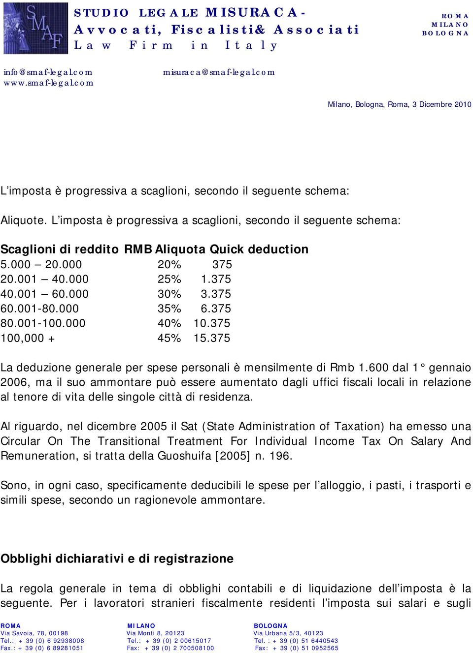 600 dal 1 gennaio 2006, ma il suo ammontare può essere aumentato dagli uffici fiscali locali in relazione al tenore di vita delle singole città di residenza.