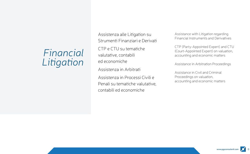 regarding Financial Instruments and Derivatives CTP (Party-Appointed Expert) and CTU (Court-Appointed Expert) on valuation, accounting and