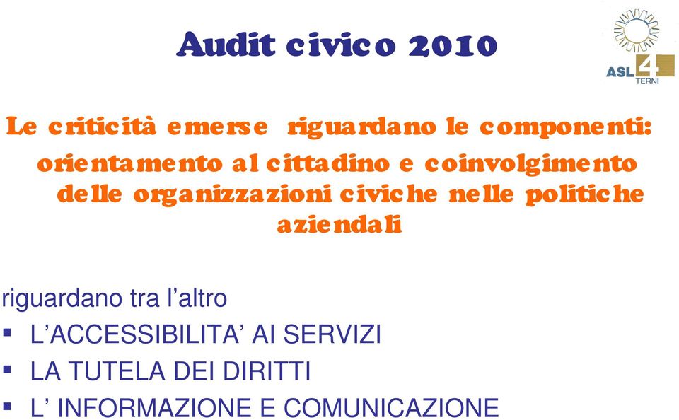 civiche nelle politiche aziendali riguardano tra l altro L