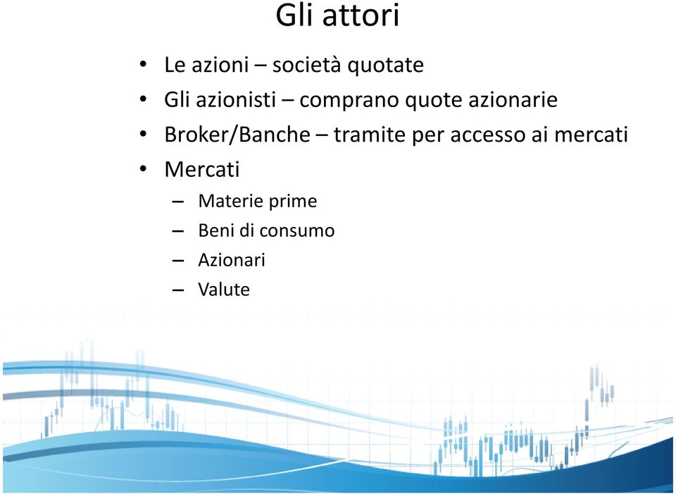 Broker/Banche tramite per accesso ai