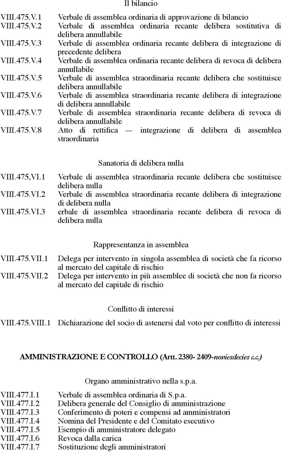 di revoca di delibera annullabile Verbale di assemblea straordinaria recante delibera che sostituisce delibera annullabile Verbale di assemblea straordinaria recante delibera di integrazione di