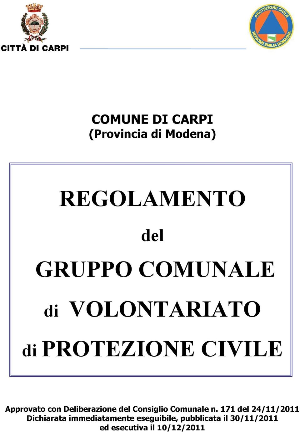 Deliberazione del Consiglio Comunale n.