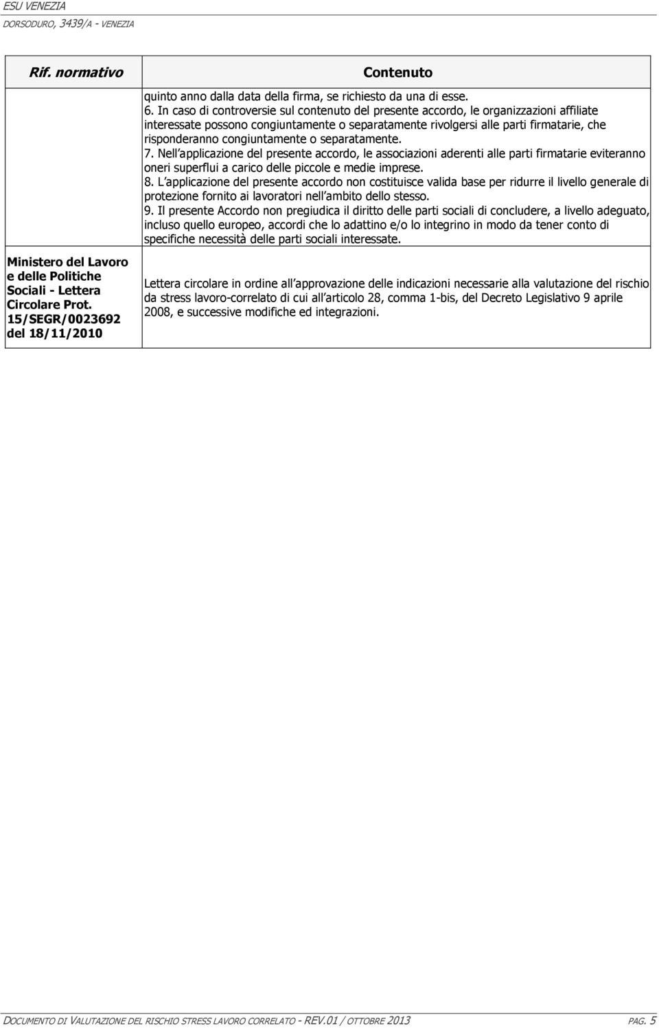 congiuntamente o separatamente. 7. Nell applicazione del presente accordo, le associazioni aderenti alle parti firmatarie eviteranno oneri superflui a carico delle piccole e medie imprese. 8.