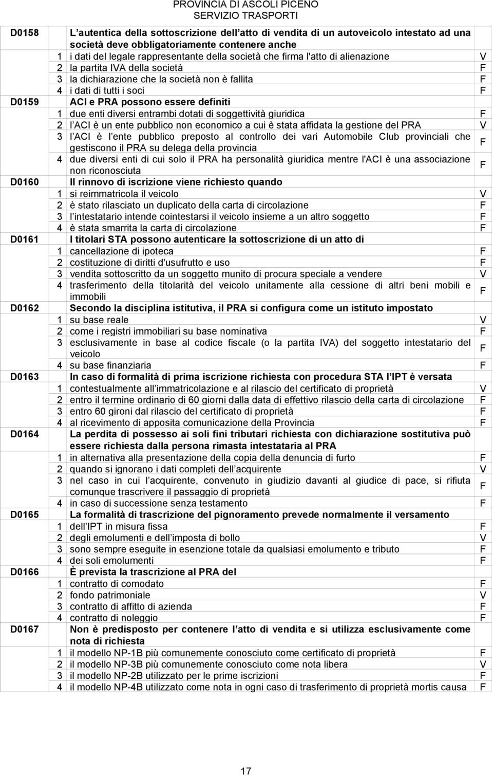 fallita 4 i dati di tutti i soci ACI e PRA possono essere definiti 1 due enti diversi entrambi dotati di soggettività giuridica 2 l ACI è un ente pubblico non economico a cui è stata affidata la