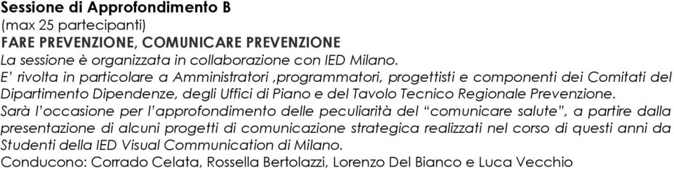 Regionale Prevenzione.