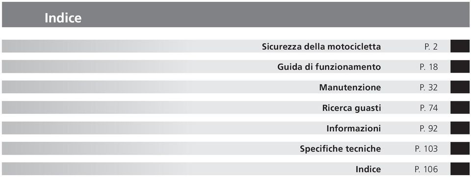 18 Manutenzione P. 32 Ricerca guasti P.