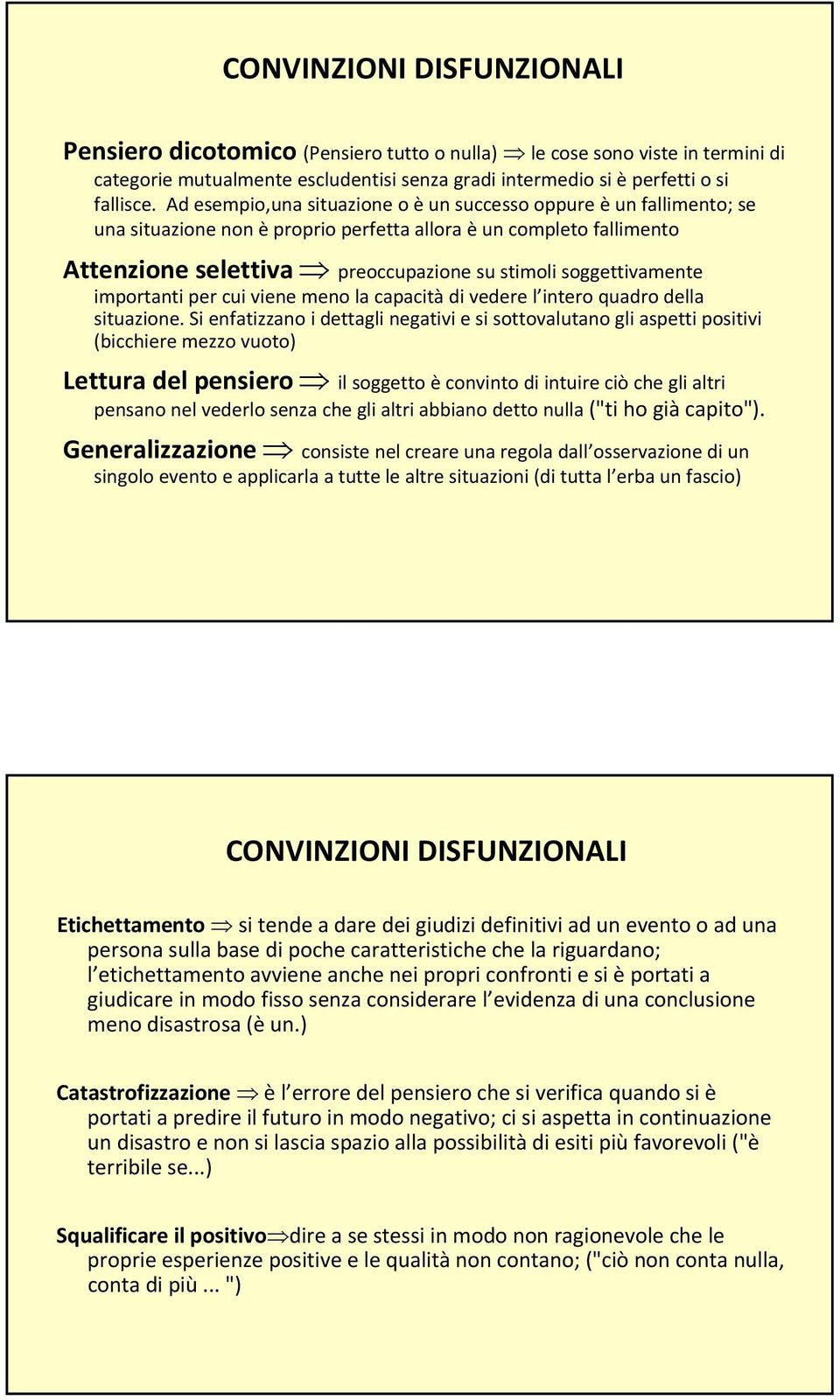 importanti per cui viene meno la capacità di vedere l intero quadro della situazione.