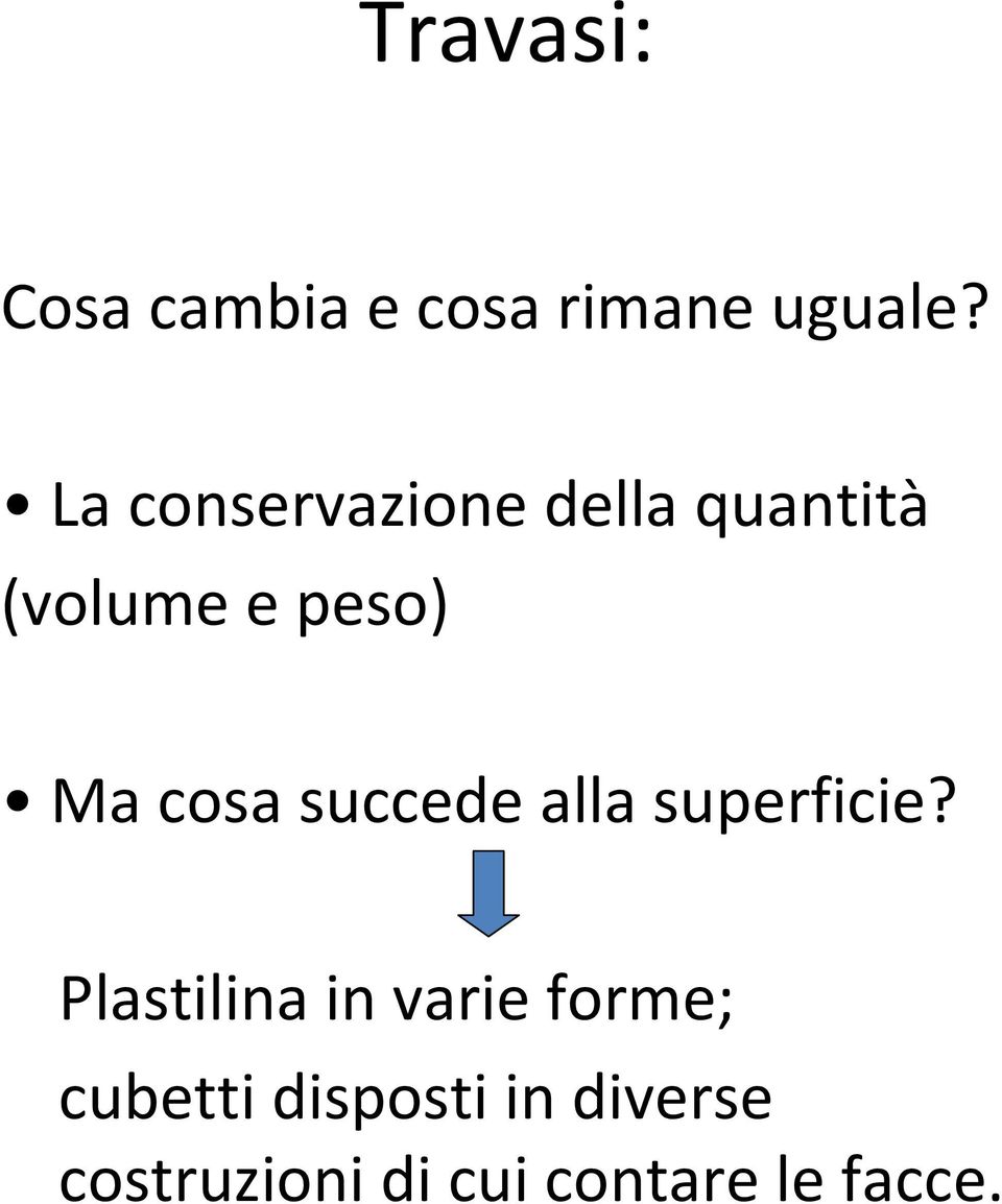 cosa succede alla superficie?