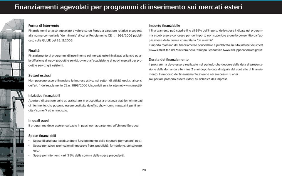 pubblicato sulla GUUE del 28.12.2006.