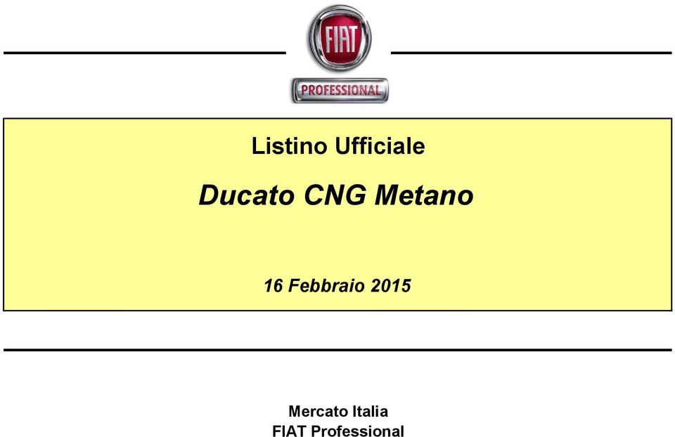 Febbraio 2015 Mercato