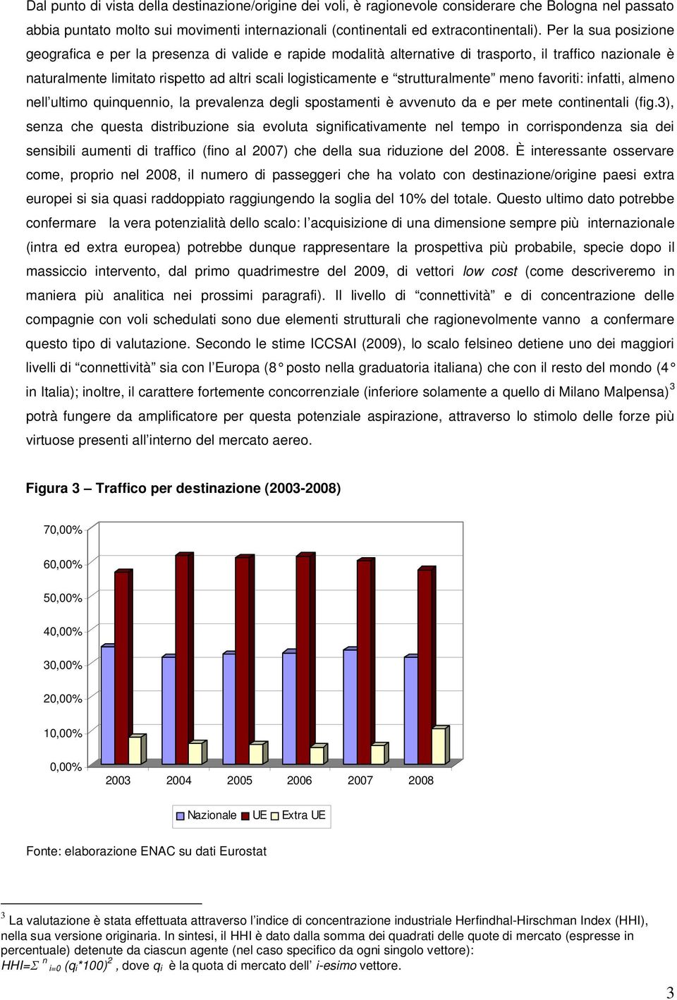 strutturalmente meno favoriti: infatti, almeno nell ultimo quinquennio, la prevalenza degli spostamenti è avvenuto da e per mete continentali (fig.