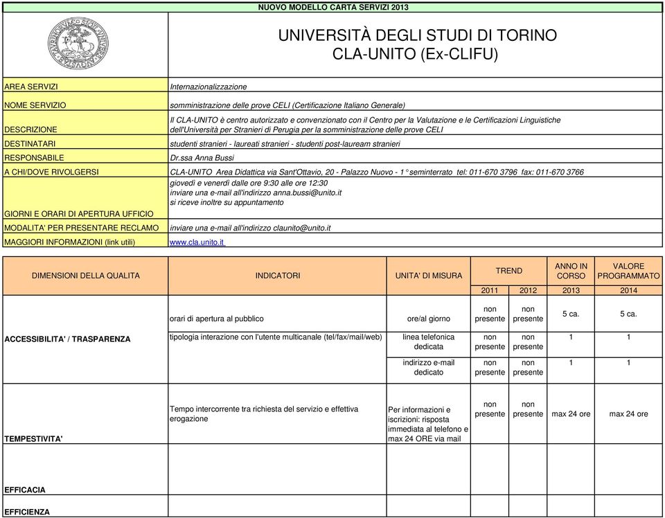 autorizzato e convenzionato con il Centro per la Valutazione e le Certificazioni Linguistiche dell'università per Stranieri di Perugia per la somministrazione delle prove CELI studenti stranieri -