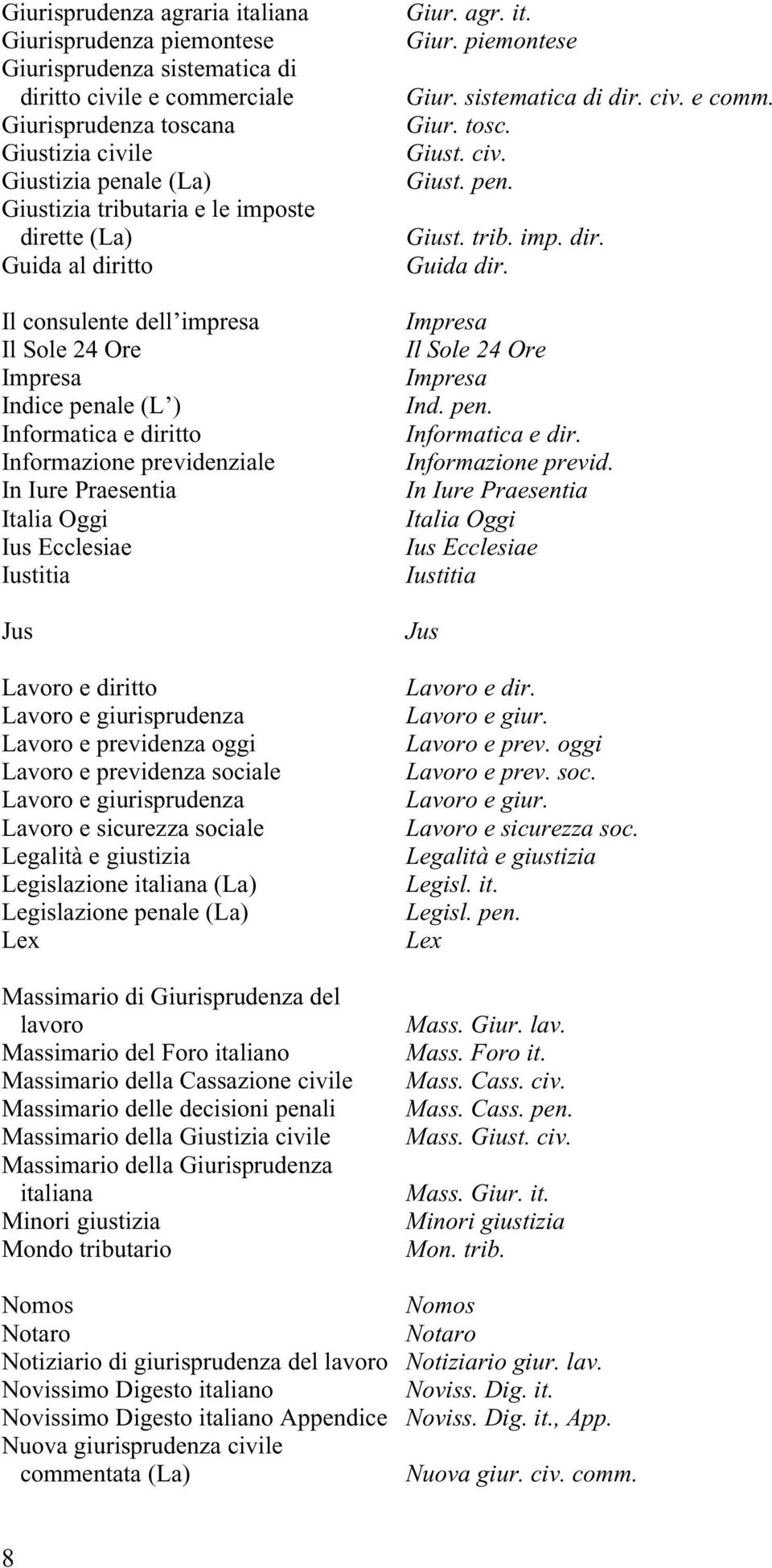 Ecclesiae Iustitia Jus Lavoro e diritto Lavoro e giurisprudenza Lavoro e previdenza oggi Lavoro e previdenza sociale Lavoro e giurisprudenza Lavoro e sicurezza sociale Legalità e giustizia